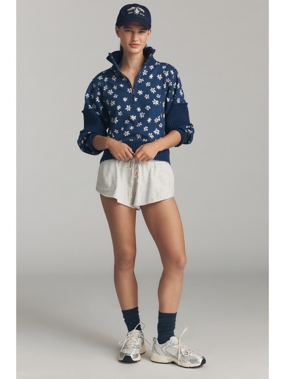 DAILY PRACTICE Anthropologie Indy Half Zip Pullover Sweatshirt